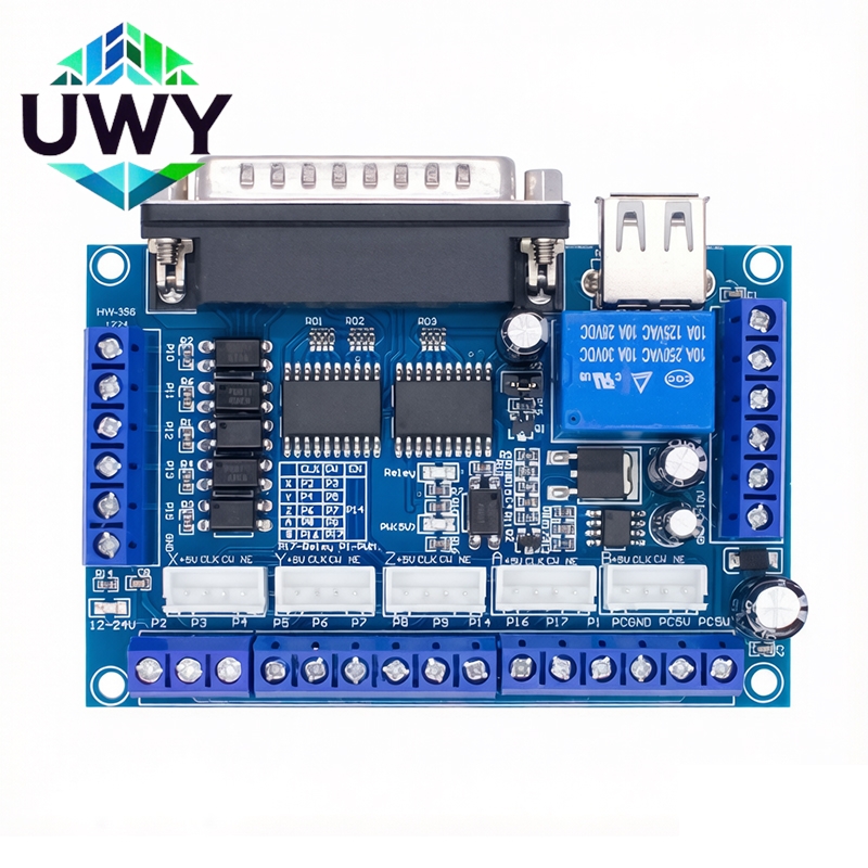 5 Axis Cnc Breakout Board Interface Mach3 - MACH3 CNC Breakout Board 5 Axis