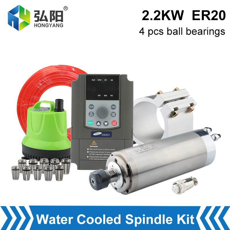 2.2kw Water-Cooled Spindle Kit - огляд і ціна 2.2Kw Water Cooled Spindle Kit Vfd