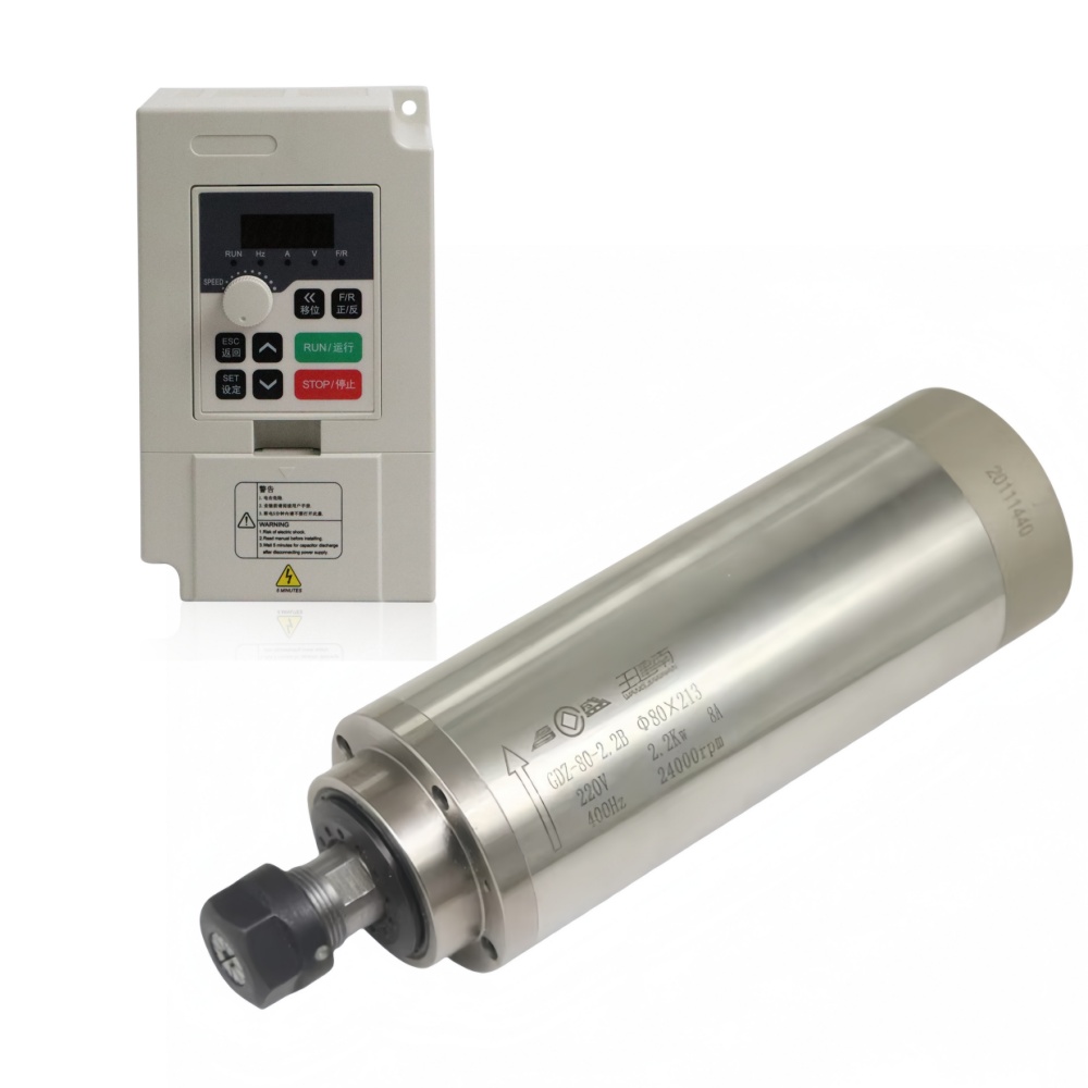 GDZ-80-2.2B 80mm 2.2KW ER20 Wa - огляд і ціна 2.2Kw Water Cooled Spindle Kit Vfd