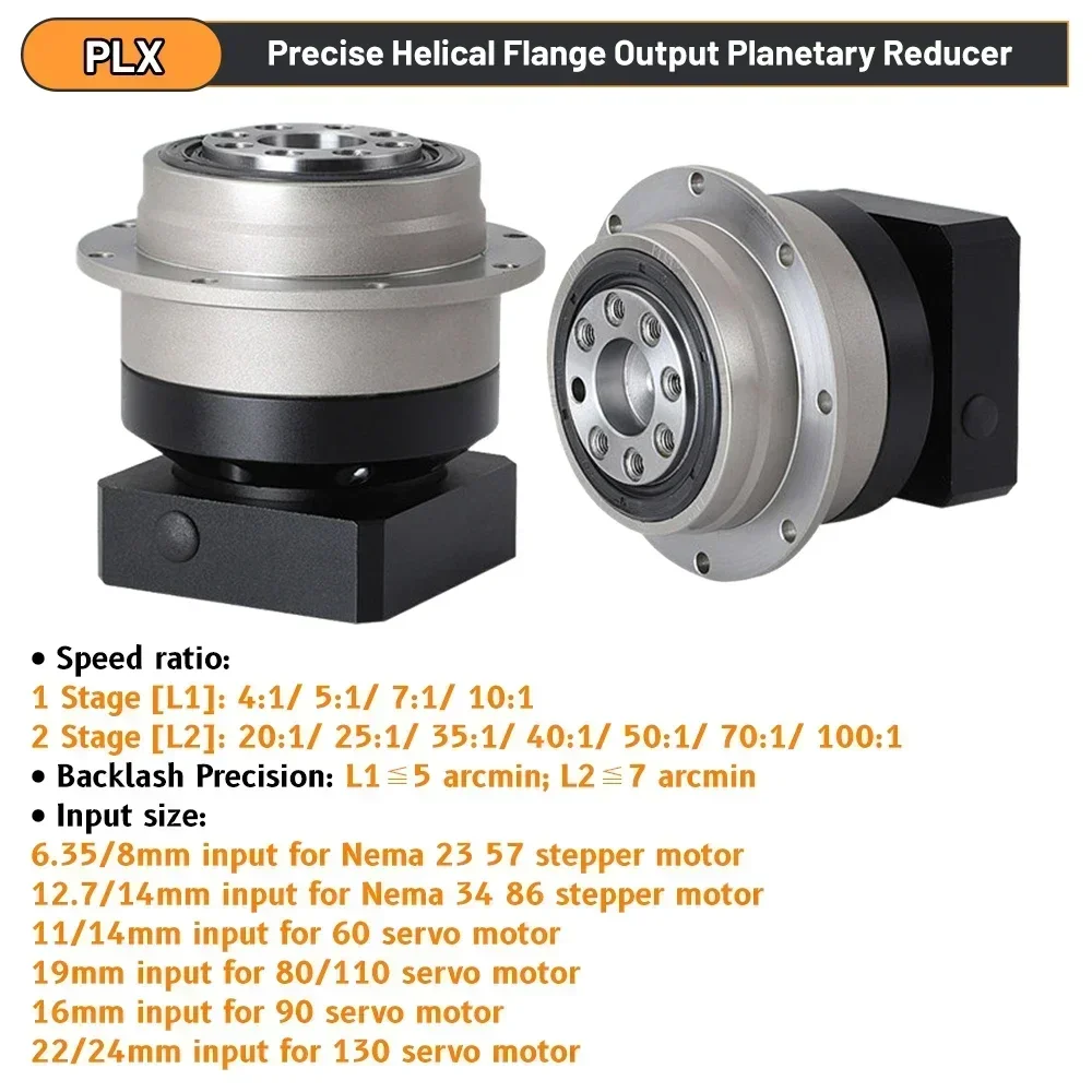 Circular Flange Helical Gear P - огляд і ціна Planetary Gearbox Reducer Nema 23 34