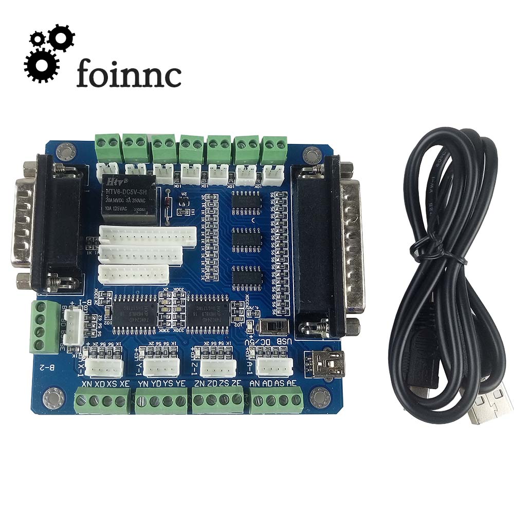 Mach3 5 Axis CNC Breakout Cont - огляд і ціна 5 Axis Cnc Breakout Board Interface Mach3