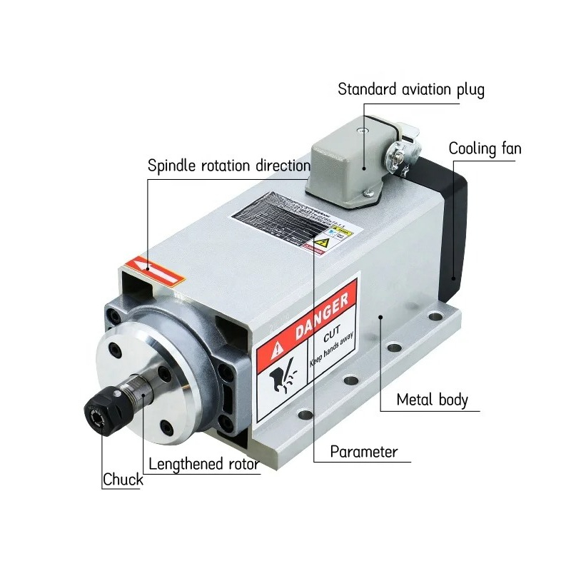 Milling Machine Spindle Motor  - огляд і ціна Er20 Collet Chuck Spindle Motor 220V