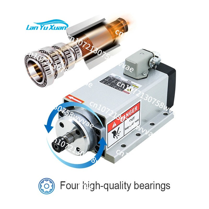 1.5KW 110V CNC Air-Cooled Spin - огляд і ціна Air Cooled 1.5Kw Spindle Motor Inverter 110V