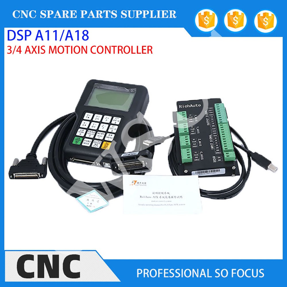 3-axis 4-axis CNC machine tool - огляд і ціна Richauto A11 Dsp Controller 3 Axis