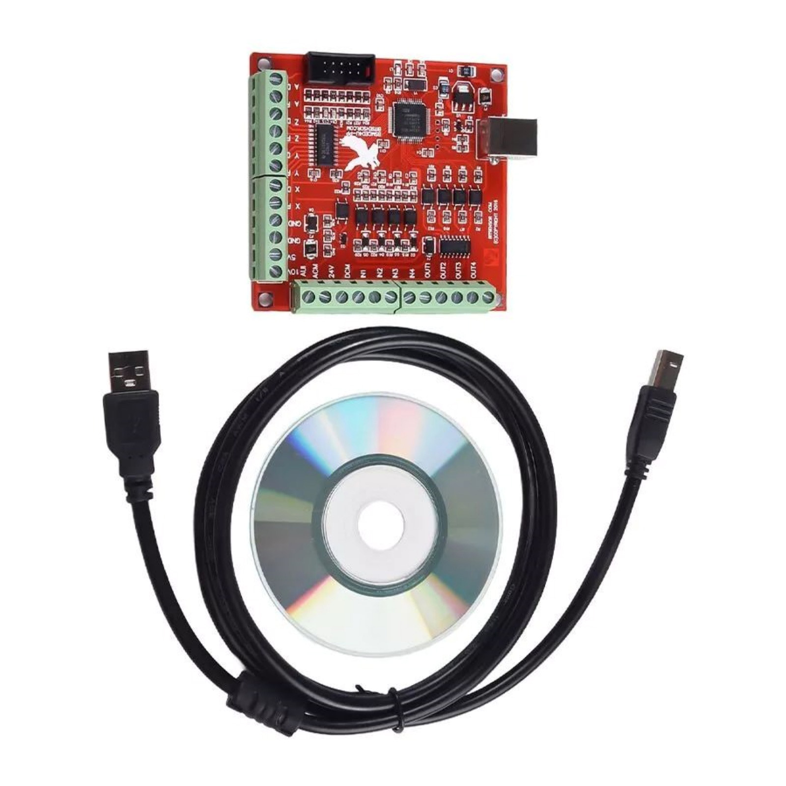 USB CNC 4-Axis Motion Control  - огляд і ціна Mach3 Usb Cnc Controller 4 Axis 100Khz