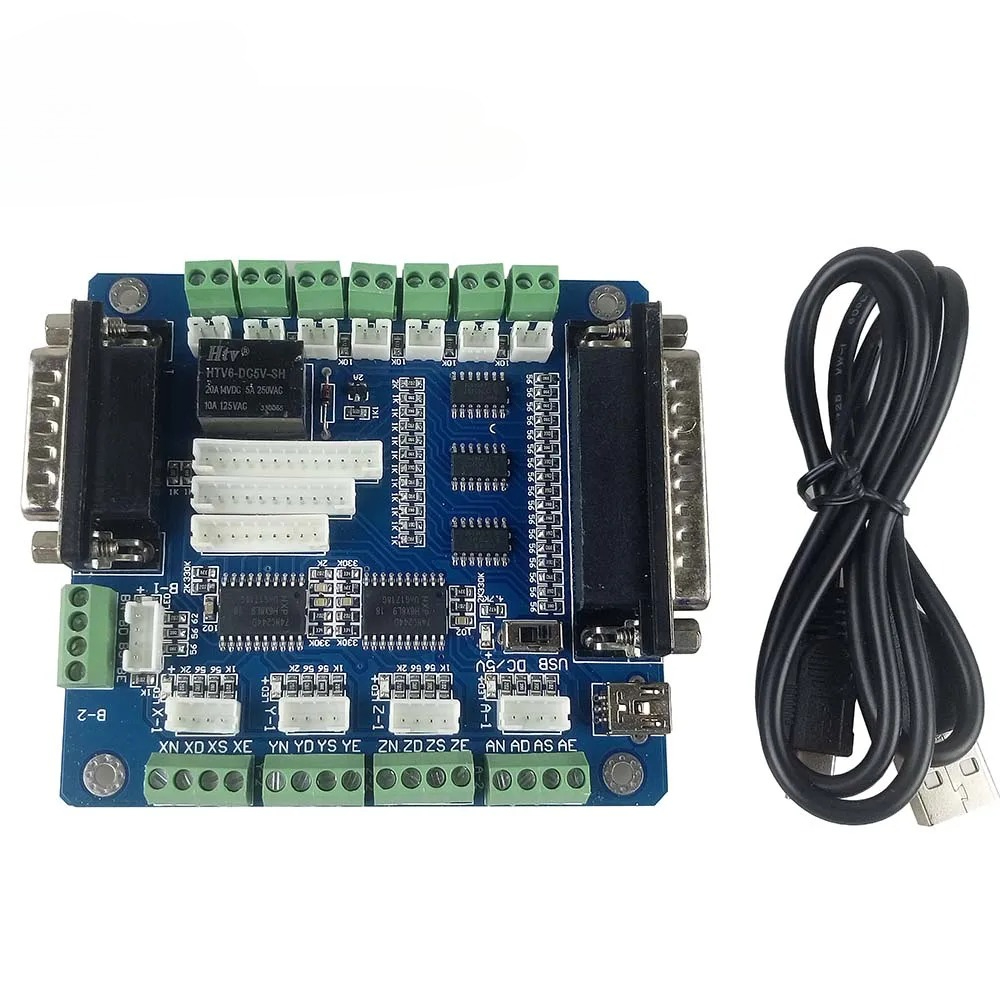 Mach3 5 Axis CNC Breakout Cont - огляд і ціна 5 Axis Cnc Breakout Board Interface Mach3