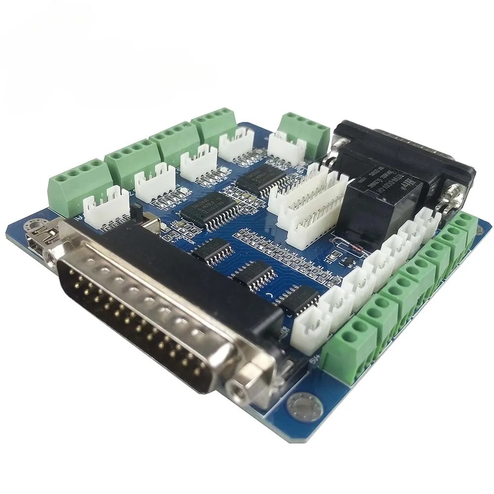 Mach3 5 Axis CNC Breakout Cont - огляд і ціна 5 Axis Cnc Breakout Board Interface Mach3