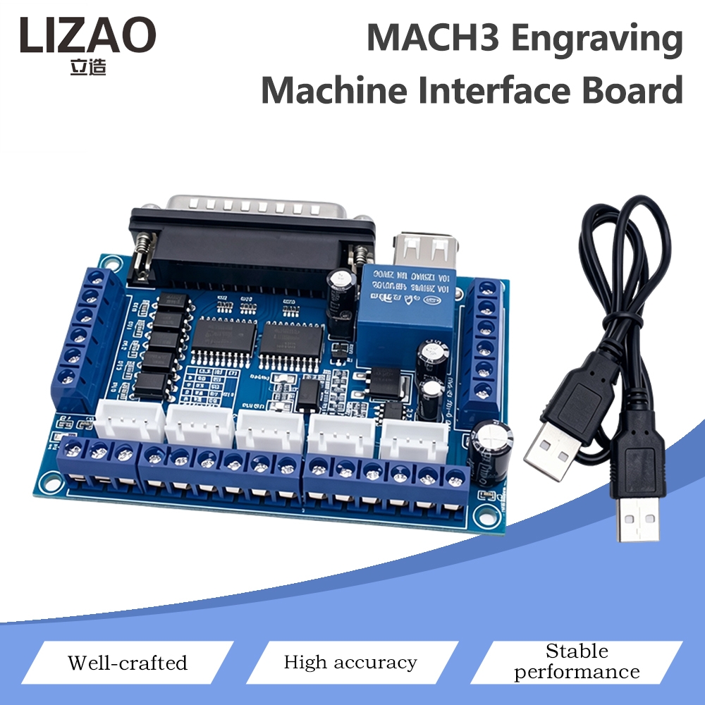 MACH3 CNC Breakout Board 5 Axi - огляд і ціна 5 Axis Cnc Breakout Board Interface Mach3