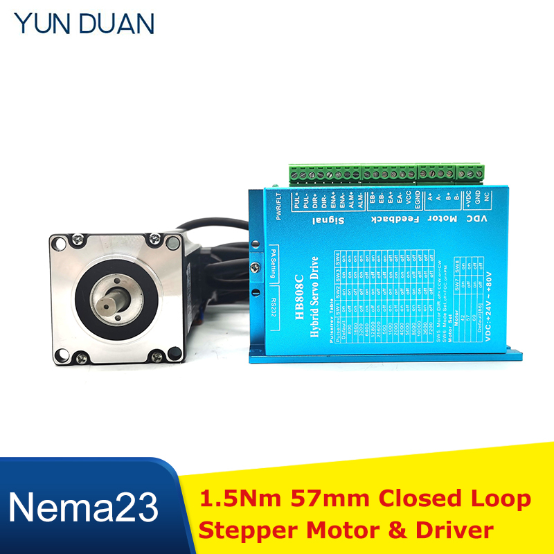 1.5Nm Closed Loop Stepper Moto - огляд і ціна Nema 23 Closed Loop Stepper Motor Driver Kit