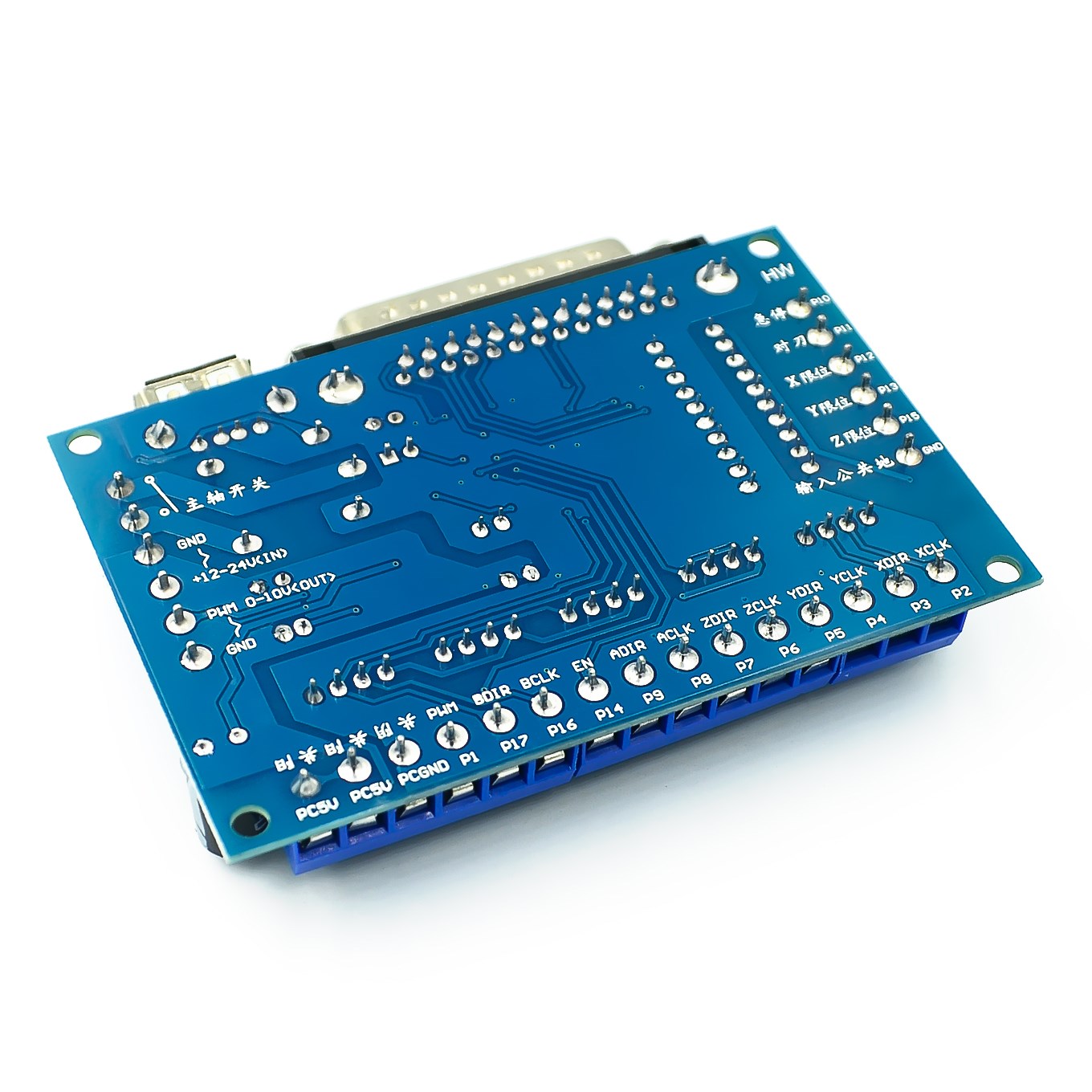Upgraded 5 Axis CNC Interface  - огляд і ціна 5 Axis Cnc Breakout Board Interface Mach3